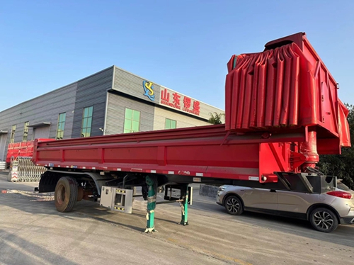 后翻自卸半挂车 后翻自卸半挂车